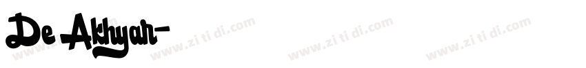 De Akhyar字体转换